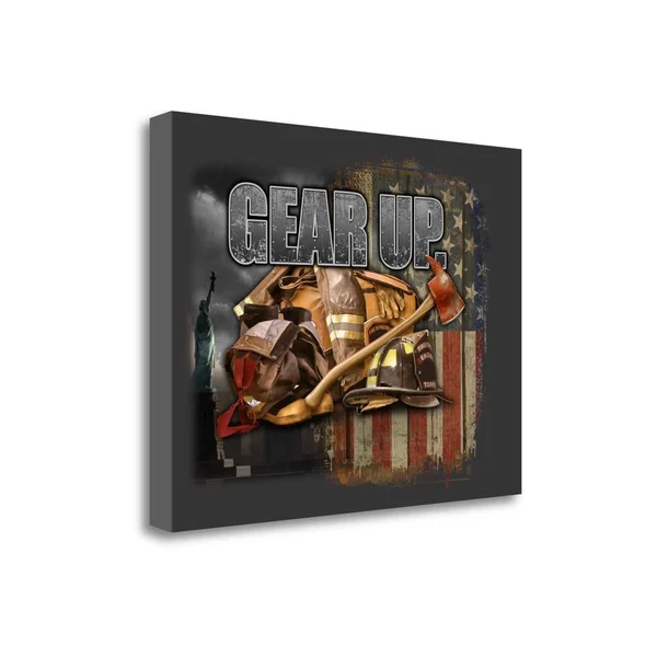 Gear Up by Jim Baldwin Fine Art Giclee Print on Gallery Wrap Canvas