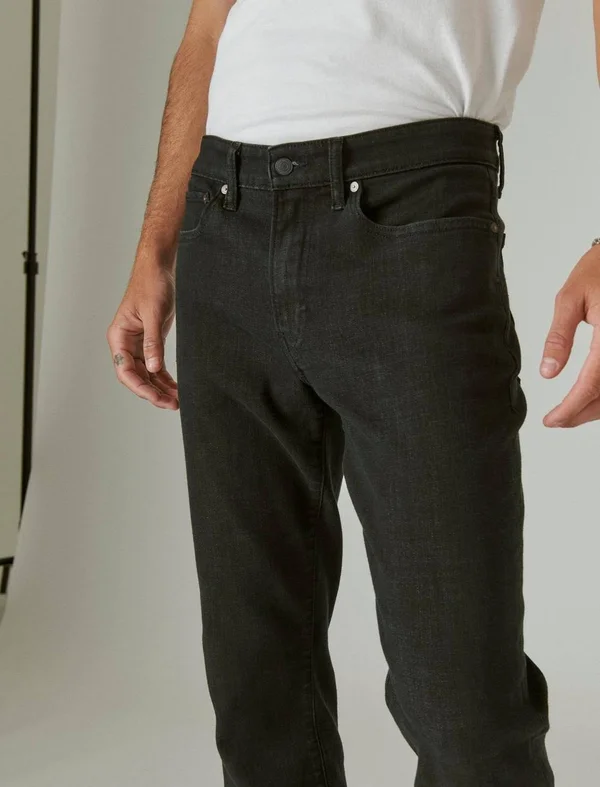 Lucky Brand 121 Slim Straight Coolmax Jean - Men's Pants Denim Straight Leg Jeans in Morrison Black - Size 29 x 30 - Shop Winter