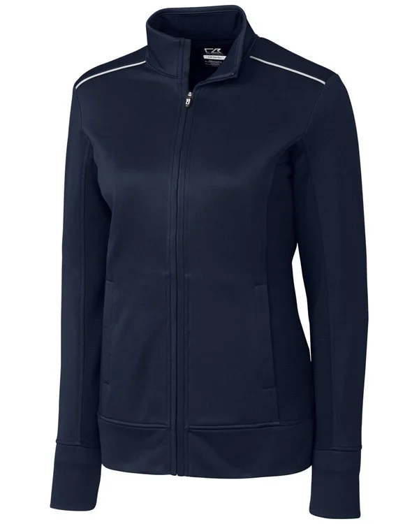 Cutter & Buck Women's Navy WeatherTec Ridge Full Zip
