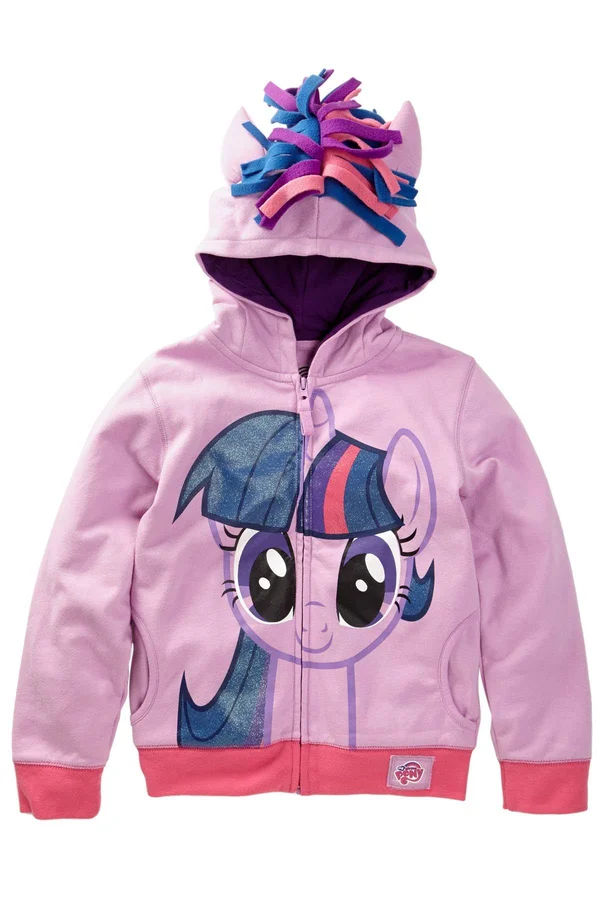 My Little Pony Little Girls& Twilight Sparkle Hoodie, Purple/Multi, 4