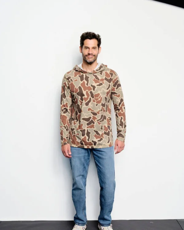 Orvis Men's Drirelease Printed Hunting Hoodie - Brown Camo XL