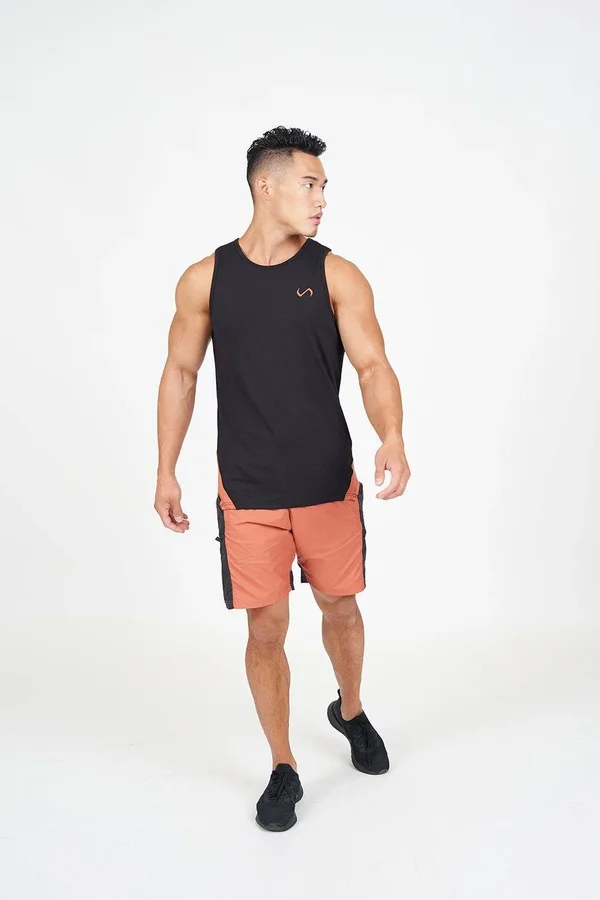 TLF Men's Surge Athletic Tank Top, Black Black, S