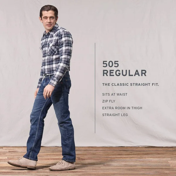 Levi&s Men's 505 Regular Fit Jeans
