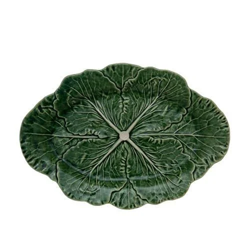 Bordallo Pinheiro Cabbage Beige Oval Platter