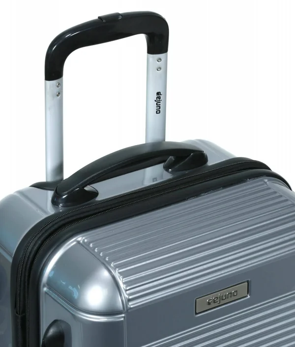 Dejuno Venture 3-Piece Hardside Spinner TSA Lock Luggage Set - Black
