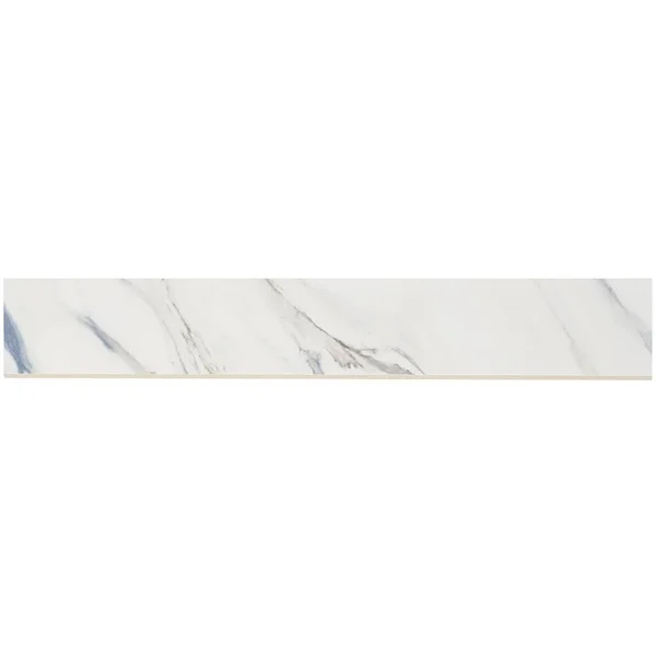 Bond Tile Calacatta Cobalt 3 in. x 24 in. Matte Porcelain Bullnose Tile