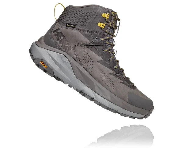 Hoka One One Men's Kaha GTX Boots - Charcoal Gray & Green - 10.5 - 10.5