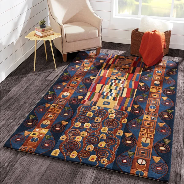 Momeni New Wave NW-02 Blue Rug 2& x 3&