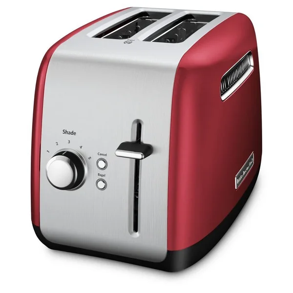 KitchenAid Refurbished 2-Slice Toaster with Manual Lift Lever, Empire Red - RKMT2115ER