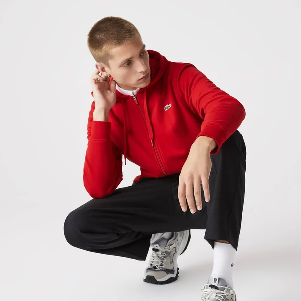 Lacoste Men's Sport Lightweight Bi-Material Hoodie - 3XL - 8