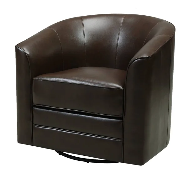 Emerald Home Furnishings Milo Swivel Chair, Brown