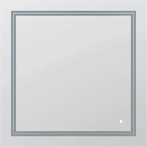 Aquadom Soho 30 Inches x 30 Inches LED Lighted Silver Mirror for Bathroom