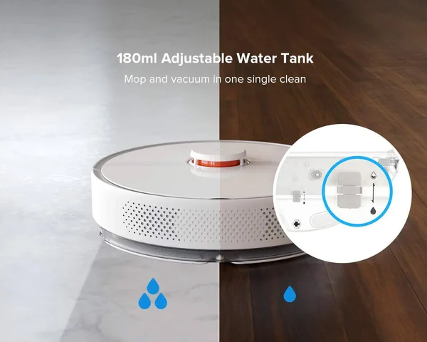 Roborock S6 Pure Robot Vacuum and Mop - Multi-Floor Mapping, Lidar NAVIGATION, No-Go Zones, Selective Room Cleaning, Super Strong