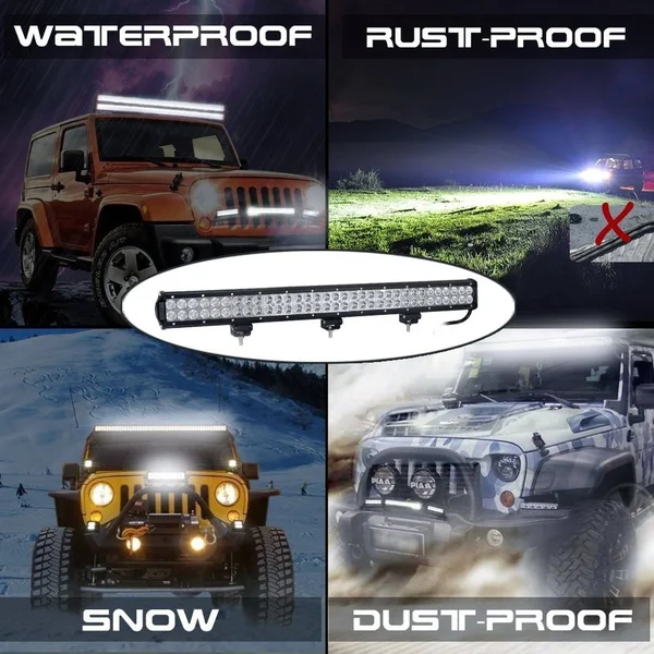 Nilight 31x22 198W LED Light Bar Flood Spot Combo Off Road Work Light Driving Fog Lights for SUV Boat 4x4 Jeep Lamp, 2 Years Warr