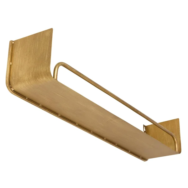 Carson Carrington Lacktorp Modern Wall Shelf (Set of 2) - 5.5x22H x 28x22W x 5.5x22D - Gold