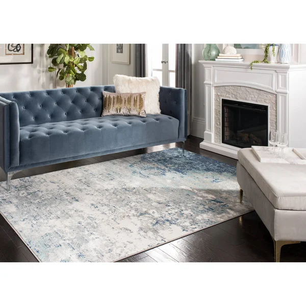 Safavieh Brentwood Alaia Abstract Runner Rug - Grey/Ivory, 2& x 14&
