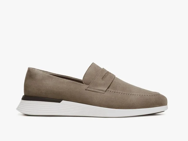 Crossover Loafer - Hybrid Dress Shoes, Wolf & Shepherd Honey, White, 13