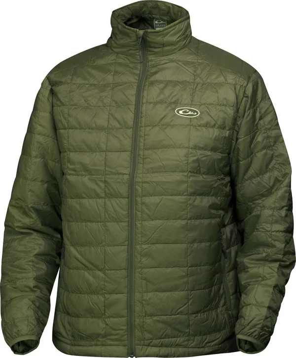 Drake Waterfowl Men's Olive MST Camo Synthetic Down Pac-Jacket