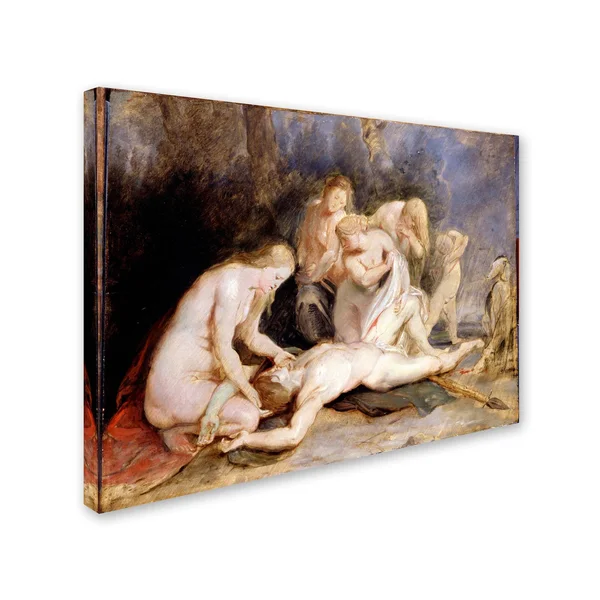 Trademark Fine Art 'Venus Mourning Adonis' Canvas Art by Peter Paul Rubens - Size: 18 x 24