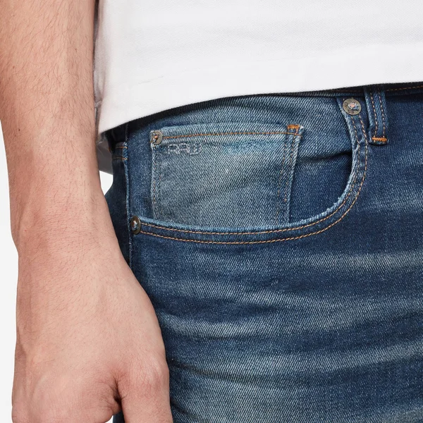 Mens G-Star 3301 Straight Jeans - Blue