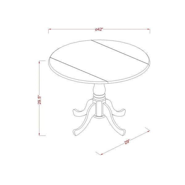 3-Piece Dining Set with Dining Table and 2 Dining Chairs