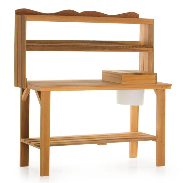 Wood Country Master Gardener&s Cedar Wood Potting Bench - Brown