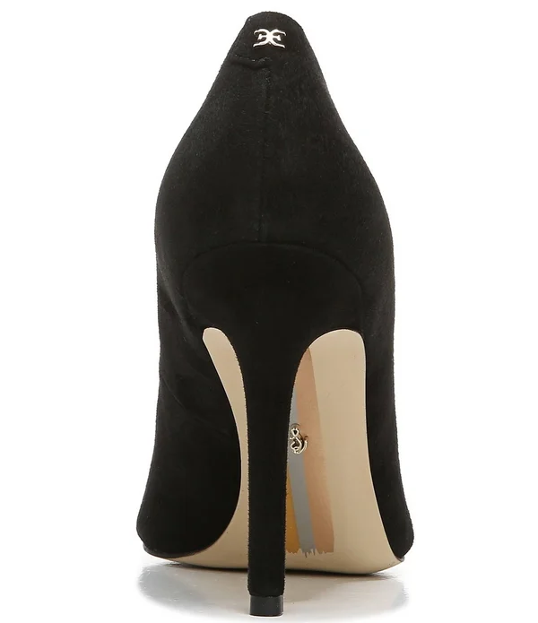 Sam Edelman Hazel Pointed Toe Pump Black Suede