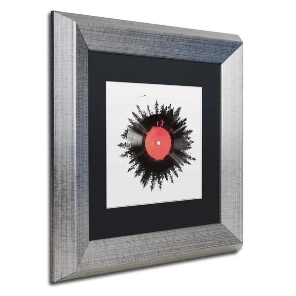 Trademark Fine Art The Vinyl of My Life by Robert Farkas Framed Graphic Art - Size: 11x22 H x 11x22 W x 0.5x22 D, Matte Color: B