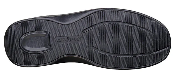 Orthofeet Men's Carnegie, Size: 11, Black Leather