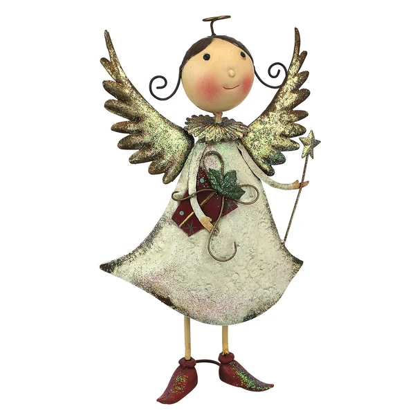 Design Toscano Holiday Helper Metal Angel Statue Collection - Clara