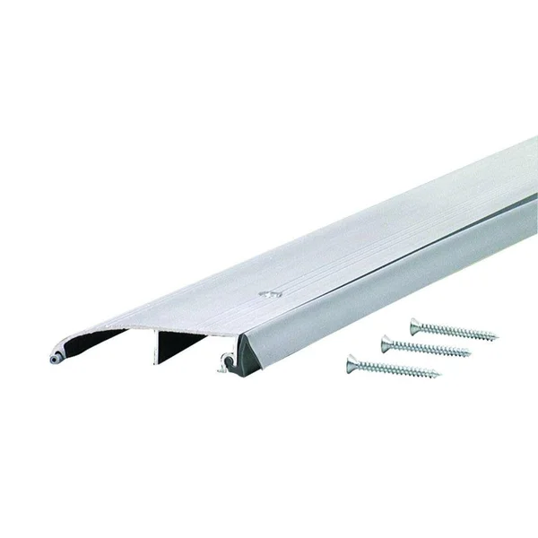 M-D Building Products Deluxe 3-1/2 in. x 42-1/2 in. Aluminum Low Bumper Threshold - Silver