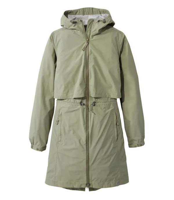 Women's Petite Meridian Rain Coat Green Extra Small - L.L.Bean