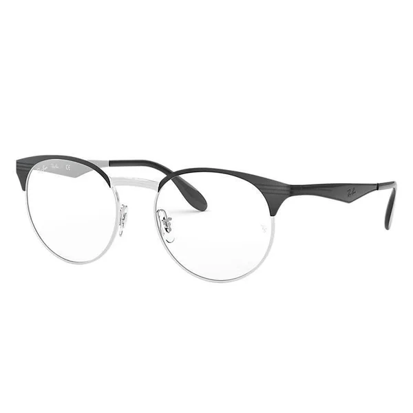 Ray Ban RX6406 Eyeglasses - 2861 Silver on Top Black