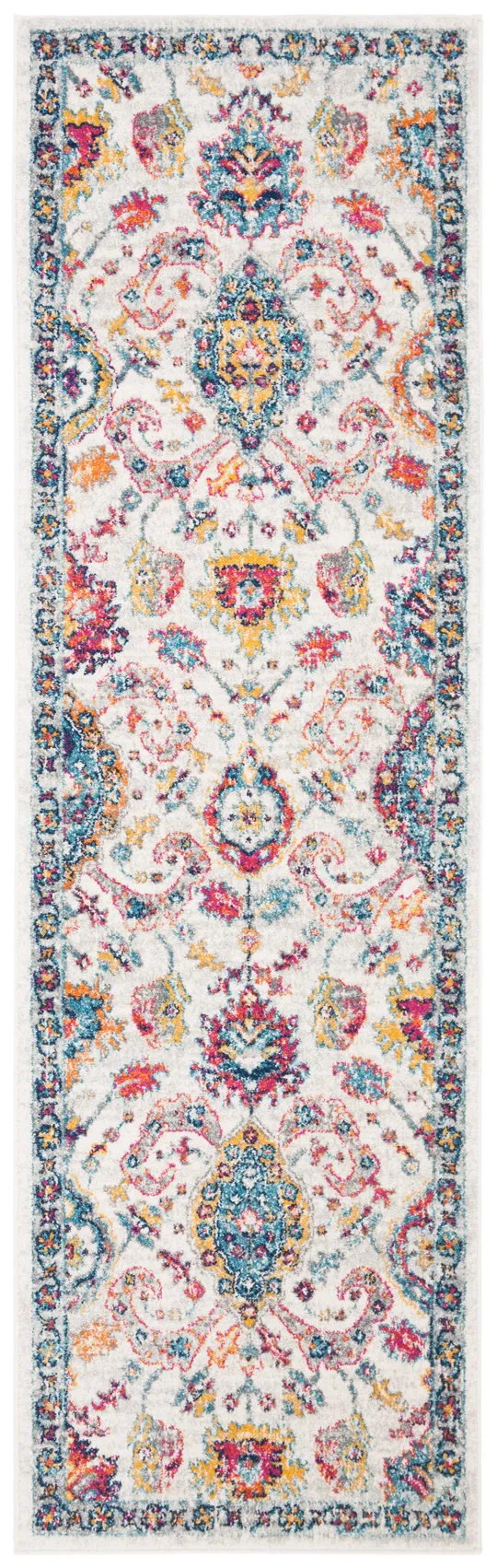 Safavieh Evoke EVK255B 6&7x22 x 6&7x22 Round Cream - Orange Area Rug