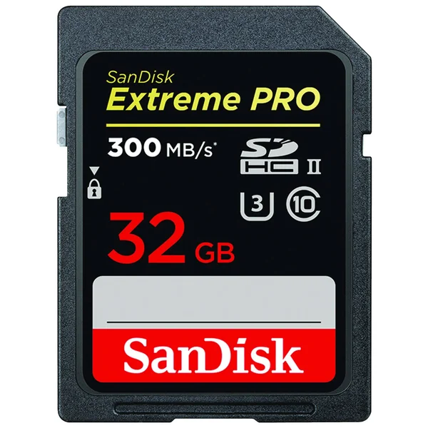 SanDisk Extreme Pro SDHC I 32 GB Memory Card, UHS-II U3/Class 10