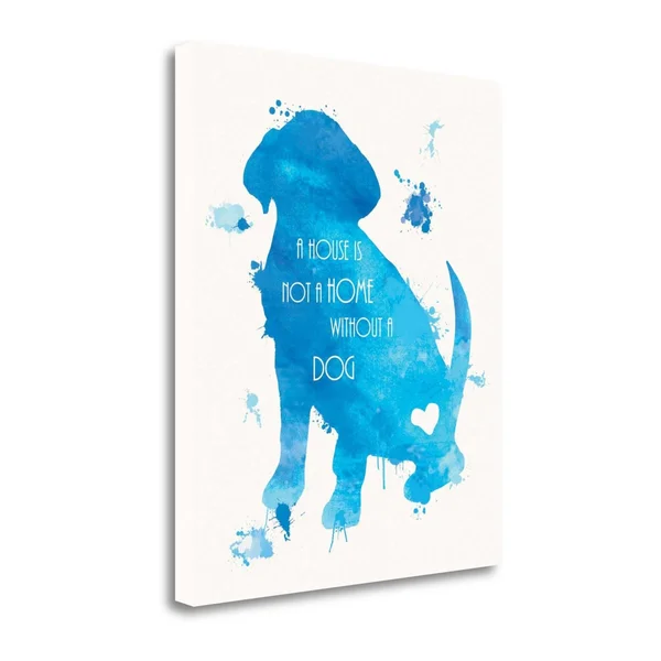 Tangletown Fine Art 'Dog Love' by Anna Quach Graphic Art on Wrapped Canvas