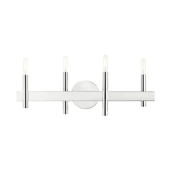 Livex Lighting-15584-05-Denmark - 4 Light Bath Vanity Polished Chrome