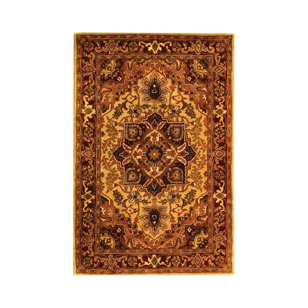 Safavieh Classic CL763A 2&3x22 x 10&0x22 Runner Light Gold, Red Area Rug