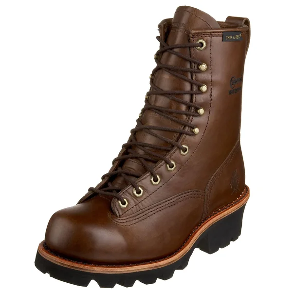Chippewa Men's Bay Apache 8 in. Waterproof Logger Boots, 73100, Brown