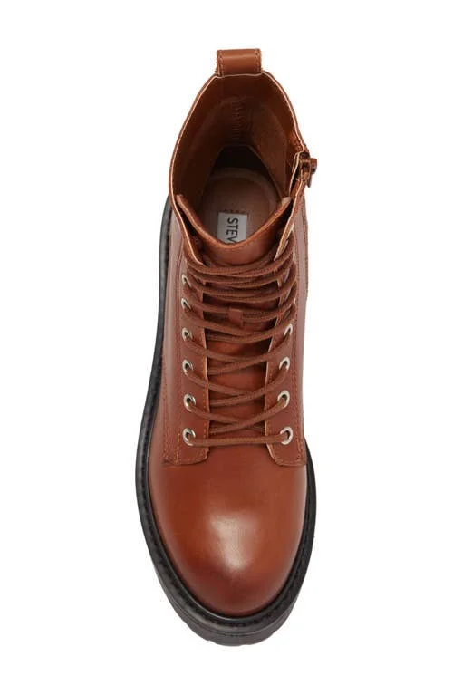 Steve Madden Tornado Boot Cognac Leather - M, 6.5