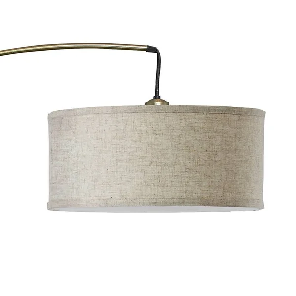 Furniture of America Boa Marble Base 86x22 Arch Floor Lamp in Antique Gold - IDF-L76931AB