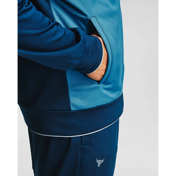 Under Armour Men's Project Rock Knit Track Jacket - Navy, SM