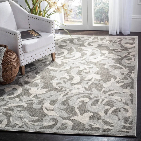 Safavieh 8& x 10& Amherst AMT428K Ivory, Grey Rug