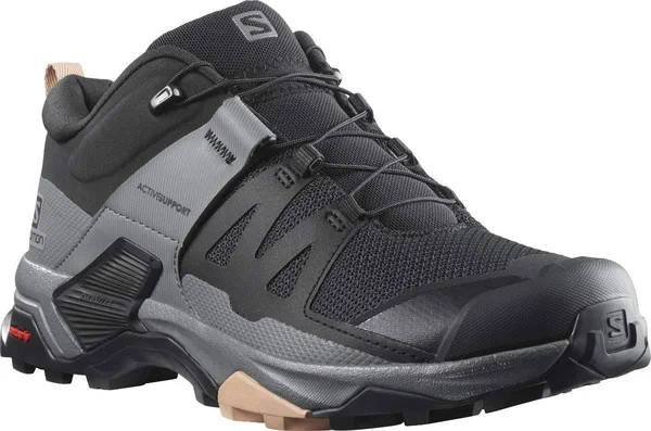 Salomon Women's x Ultra 4 Shoe - 6 - Black, Quiet Shade, Sirocco