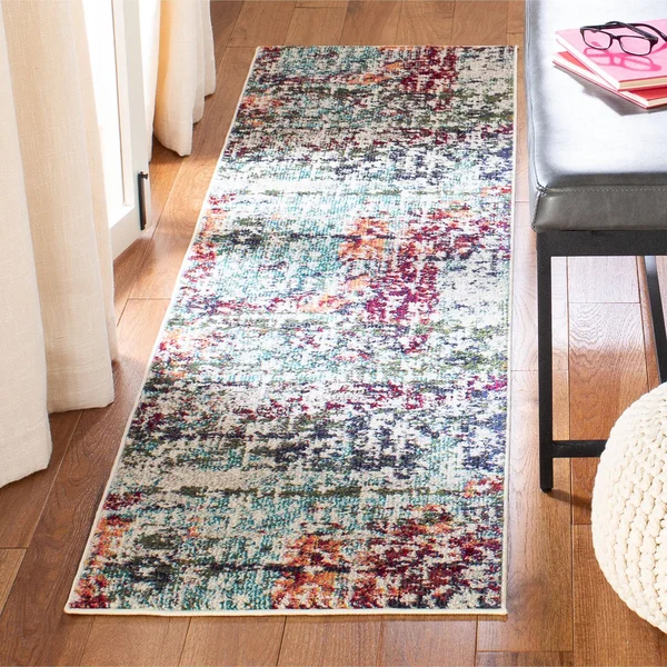 Safavieh Madison 469 Area Rug, Cream, Blue, 6&7x22 x 6&7x22 Round