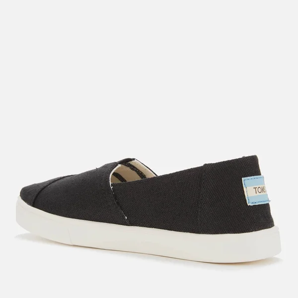 Toms Women's Alpargata Cupsole Canvas Shoes Black 7