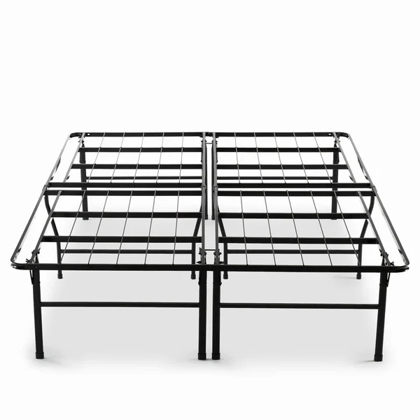 Priage 18-inch High Profile SmartBase Black Platform Bed Frame, Twin XL