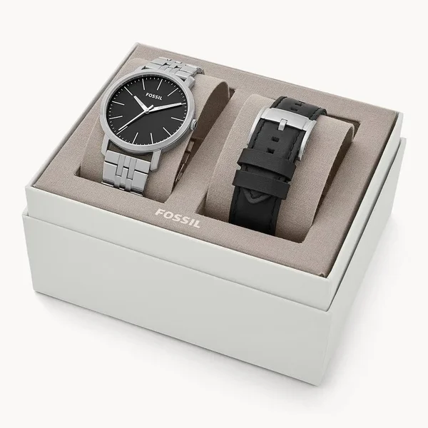 Fossil BQ2466 Set Luther Three-Hand Interchangeable Strap Gift Set