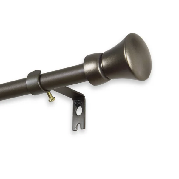 InStyleDesign Demi Adjustable Curtain Rod - 28-48 inch - Satin Nickel