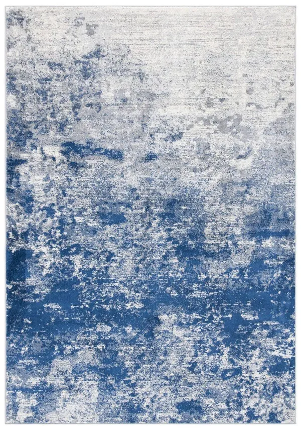 Safavieh Brentwood Alaia Abstract Runner Rug, Grey/Navy, 2& x 14&